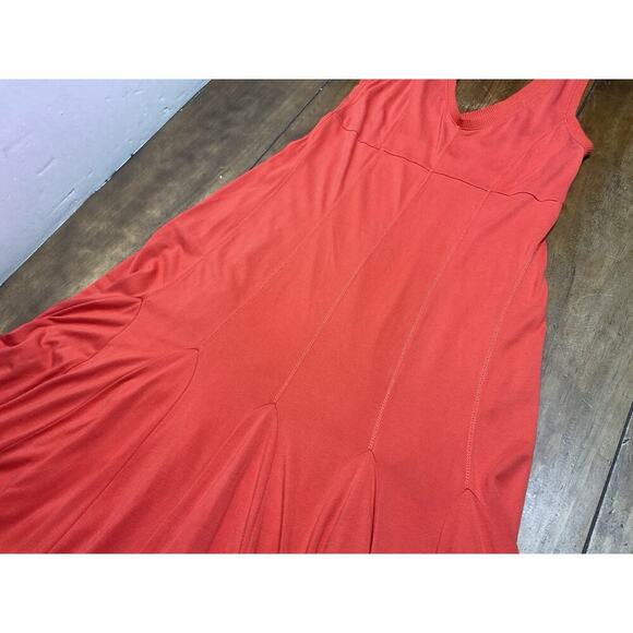 Maeve Anthropologie Burnt Orange High Empire Waist Abroad Godet Dress XS - Picture 3 of 11